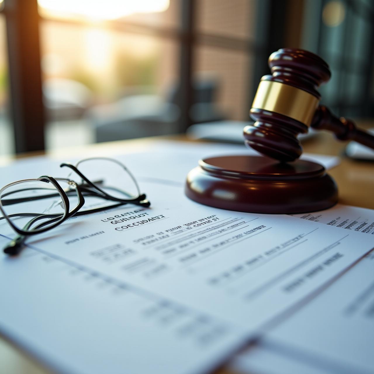 Stacked legal documents and logistics contracts